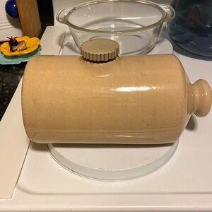 Vintage Stoneware Bed Warmer